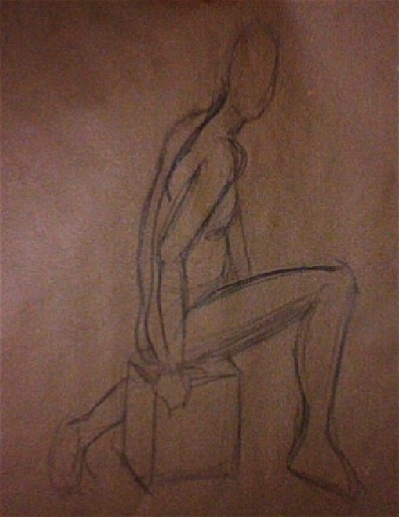 Male figure sketches ( 5 min)