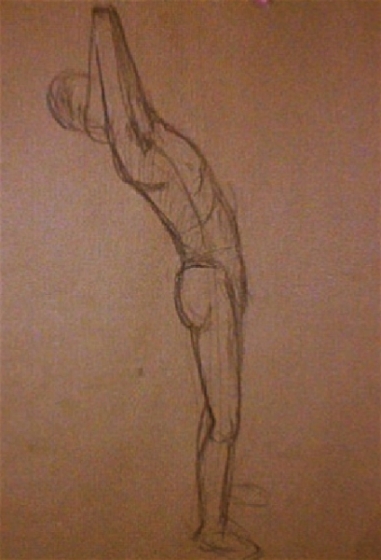 Male figure sketches