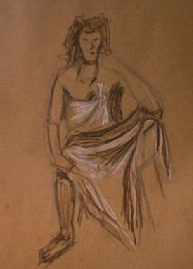 Female figure sketch