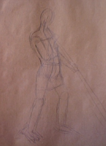 Male figure sketches ( 5 min)